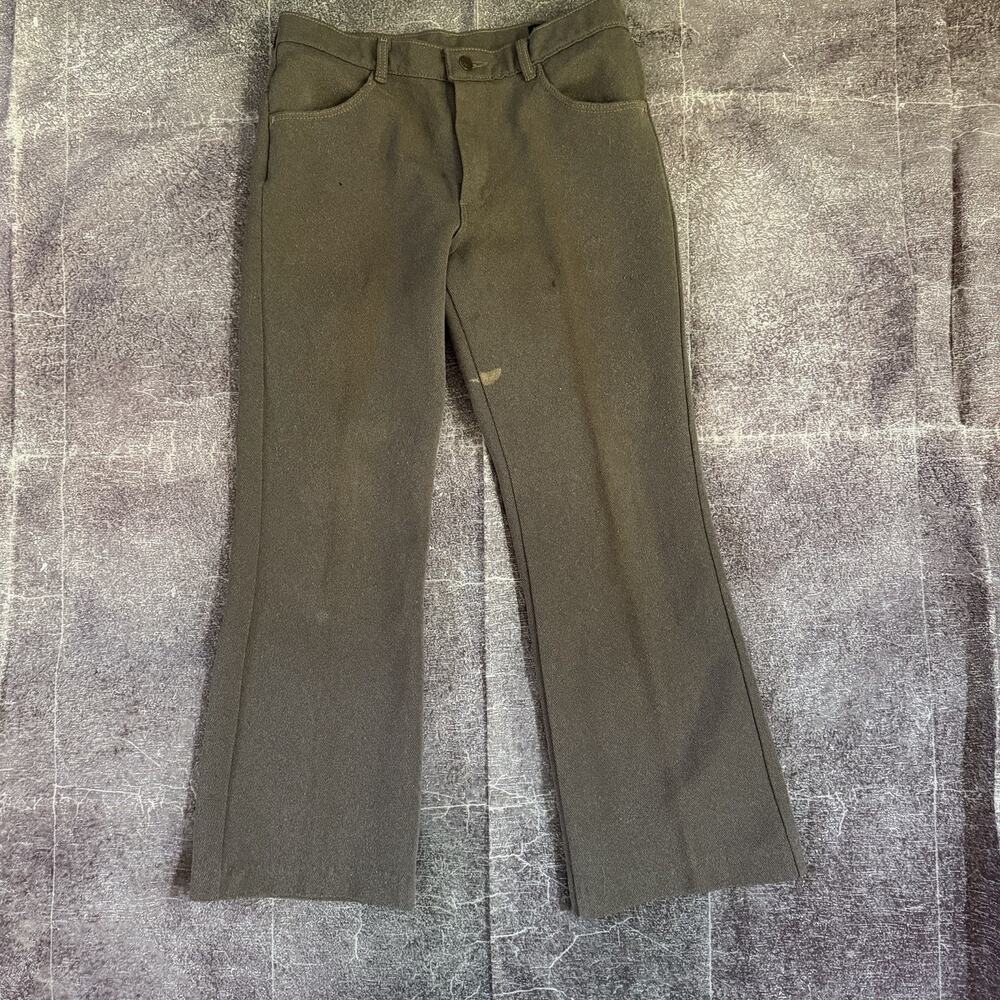 Men's Vintage 70's Farah USA Light Brown Pleated Slacks Dress Pants Sz 32 X 30